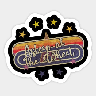 ElaCuteOfficeGirl, Office Girl Vintage Style,Asleep at the Wheel Sticker